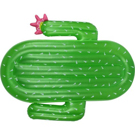 Fauteuil de piscine gonflable en forme de cactus, lit flottant en PVC pour se détendre en plein air (1/5)
