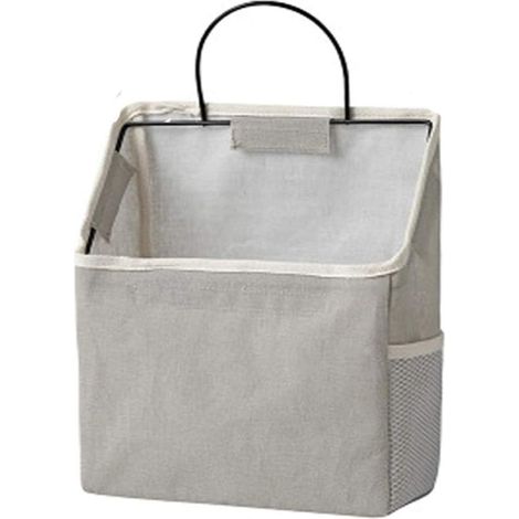 Bolsa De Almacenamiento Colgante - Tejido De Lino Y Algodón - Impermeable - Para Puerta O Pared - Dormitorio Baño Cocina - 23 X 10 X 40 Cm - 1 Unidad (1/5)