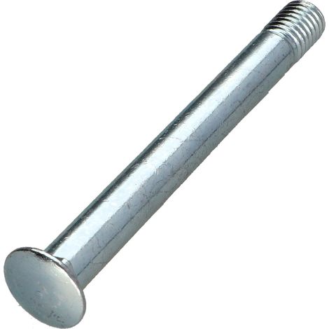 TRCC JAPY tête ronde collet carré M10X94 Filetée sur 14 Filetage partiel K C.B Epaisseur du carré 2.5 Acier-10 pièces (1/3)