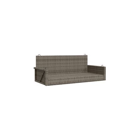 Balancelle gris 119x56x48 résine tressée (1/5)