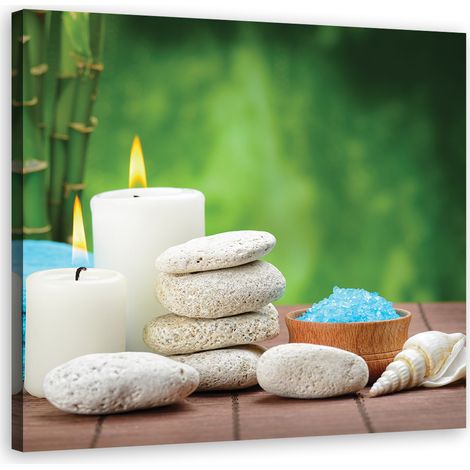 Tableau sur toile Spa Zen Bambou 60x60 (1/5)