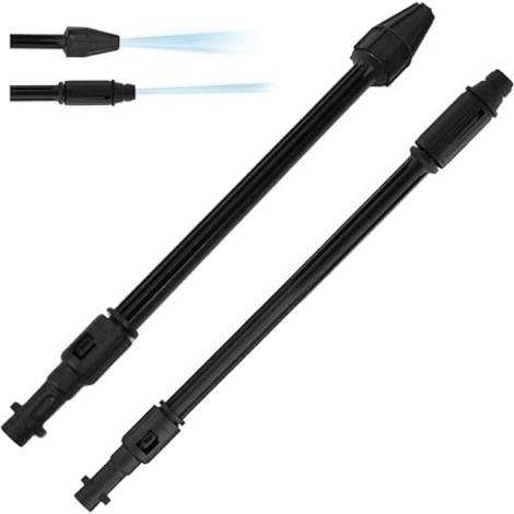Lot de 2 fraises pour nettoyeur haute pression compatibles avec Kärcher K2 K3 K4 K5 K6 K7, lances haute pression Dirtblaster, jet d'eau réglable, accessoire de nettoyeur haute pression (1/5)