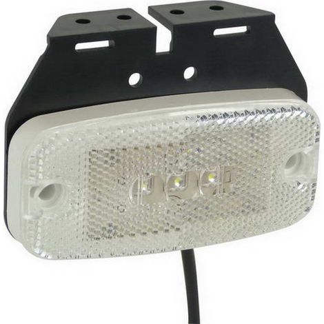 FEU DE POSITION LATERAL LED BLANC AVEC SUPPORT 9 32V