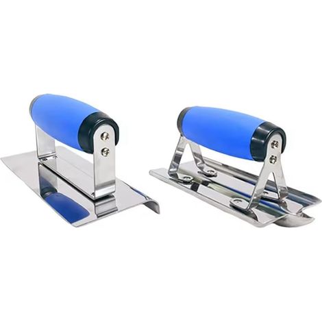 Truelle D'Angle Intérieure/Extérieure en Acier Inoxydable, Truelle de Finition Lisse avec Poignée Ergonomique et Confortable, Outils de Nettoyage des Murs. (1/5)