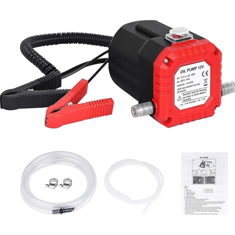Pompa estrattore per cambio olio, pompa estrattore fluido diesel 12V 60W, pompa di aspirazione olio, pompa di trasferimento olio per auto, moto, barche, ATV (1/5)