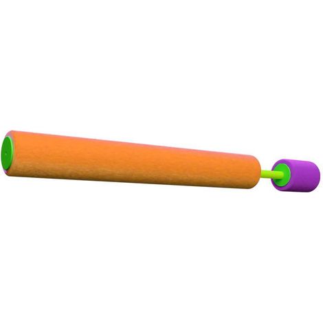 Marbueno pistola de agua foam succion color morado y naranja