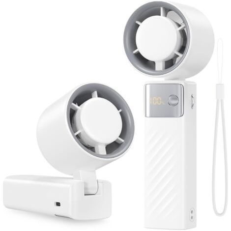 Mini Ventilateur Portable - 4000mAh Ventilateur USB,1-199 Vitesses,Pliable à 115°,Petit Ventilateur de Poche Rechargeable,Mini Fan de Table Portatif Sans Fil,pour Famille Bureau Voyage (1/5)