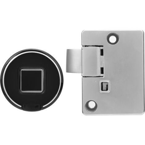 Kit de verrouillage biométrique sans clé pour armoire, avec empreinte digitale, alerte de batterie faible et batterie rechargeable par USB. (1/5)