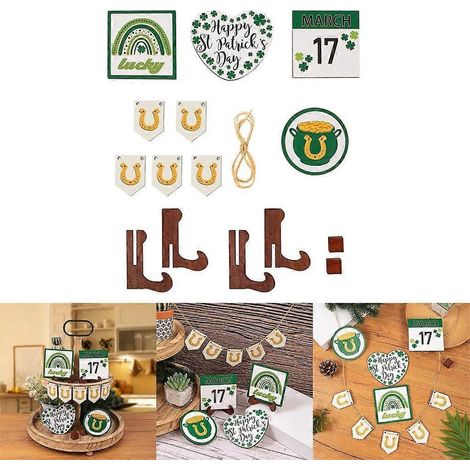 Décoration de table pour la Saint-Patrick : plateau à étages pour la cuisine (1/4)