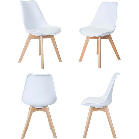 MARGOT - sedia nordica imbottita set da 4 (1/4)