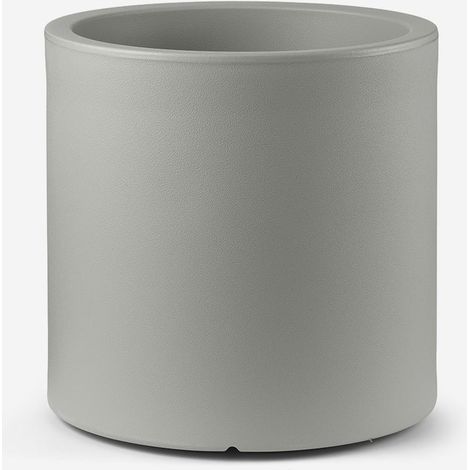 Vaso da esterno design cilindrico Loto cilindro 45 - Silver (1/3)