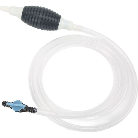 Pompe siphon manuelle transvaseur carburant avec tuyau 2m, aspiration universelle pour diesel, essence, eau et liquides. (1/5)