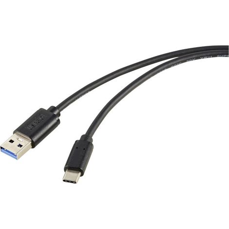 Online Store Câble USB USB 3.2 Gen2 USB-C® mâle, USB-A mâle 1.00 m noir blindage total RF-5720404 C875752 (1/4)