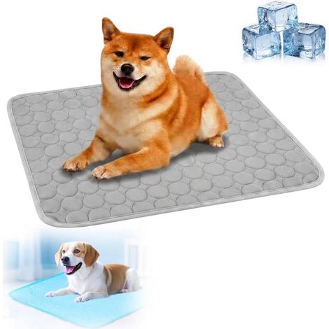 Tapis Rafraichissant Chat Et Chien,2026 Durable Tapis Refroidissant pour Chat Portable,Couverture Anti Chaleur,Couverture Rafraichissante Chiens,Matelas Réfrigérant Animaux,Lavable (Gray) (1/5)