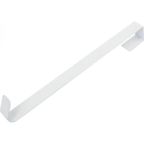 Support Pour Couronne De Porte - Crochet Métallique Sans Perçage - 38 x 3 cm - Blanc Ou Noir - 2 Pièces (1/5)