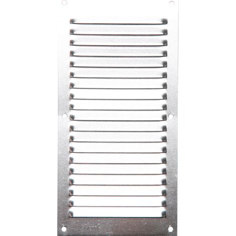 NatÃ¼rliche Aluminium-LÃ¼ftungsgitter - Aufklappbar 200x200