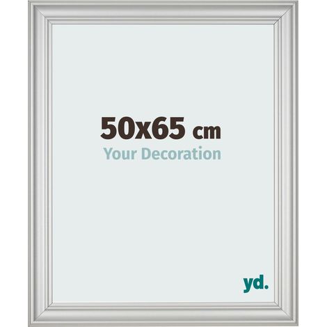 yd. - Cadre photo 50x65 - Argent Mat - MDF - Lazio