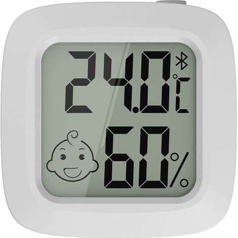 NALOOKAMIC Station météo - thermomètre intérieur, support Bluetooth, thermomètre électronique de précision