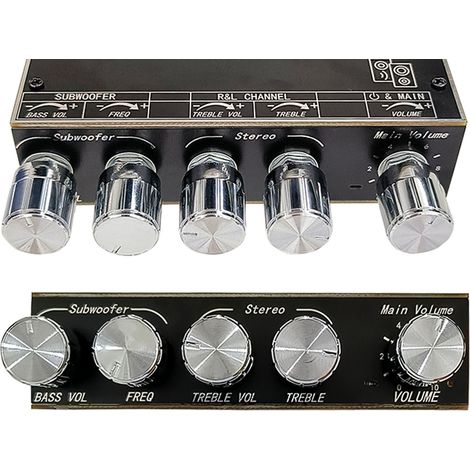 Drahtloses 2.1-Kanal-Audioverstärkermodul, Bluetooth-Platine mit stufenloser Abstimmung, 100W Stereo, für DIY-Lautsprecher, Lautsprecher, Heimkino-Kits. (1/5)