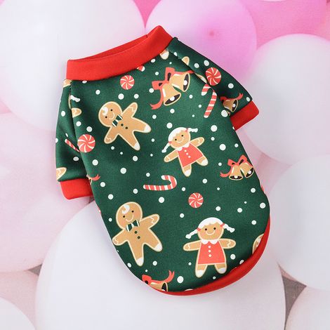 Vêtements de Noël pour chiens, accessoires pour animaux de compagnie, pulls, vêtements en peluche, vêtements d'automne et d'hiver pour petits chiens et chats (1/5)