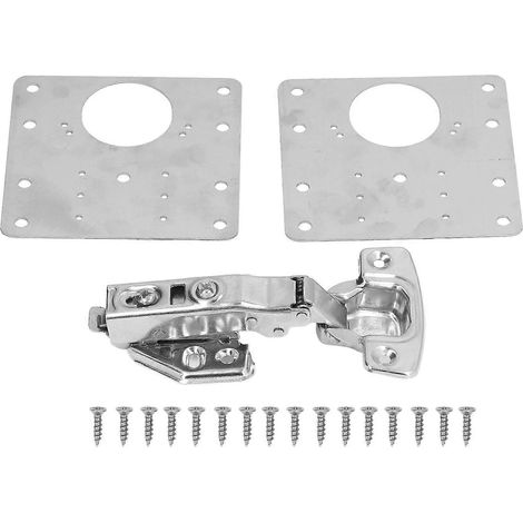 Kit de réparation de charnières en acier inoxydable pour portes de cuisine, meubles, étagères et placards