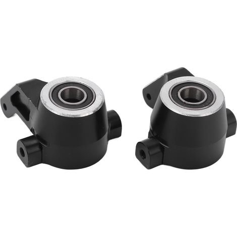 Lot de 2 coupelles de direction de rechange en alliage d'aluminium pour camion Traxxas Sledge 1/8 (noir) (1/5)