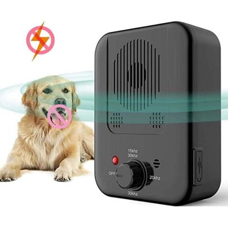 Anti-aboiement automatique à ultrasons, étanche, adapté aux petits et grands chiens. (1/5)