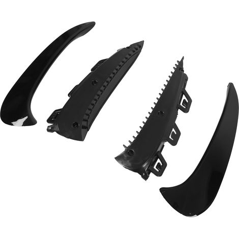 4Pcs Jeu de Jantes Noir Brillant Déflecteur d'Air Pare-Choc Arrière Couvercle Spoiler Remplacement pour Mercedes-Benz Classe GLA GLA200 260 GLA35 (1/5)