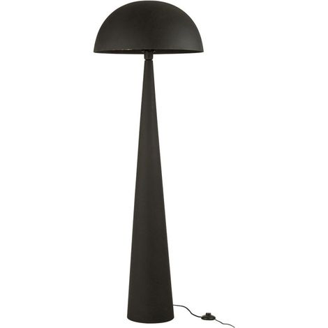 Lampadaire en Métal "Champignon" 148cm Noir (1/3)