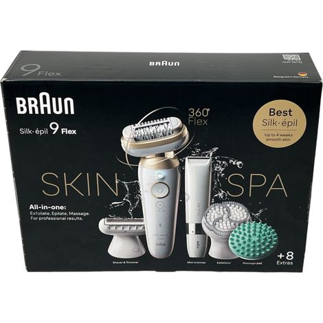 Braun Silk-épil 9 Flex SkinSpa 9-481 3D Gold, Weiß (1/5)