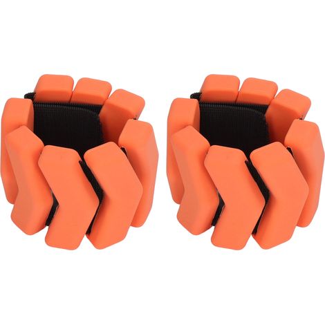 Bracelet de poids ajustable pour chevilles et poignets, parfait pour musculation et entraînement - Orange (1/5)