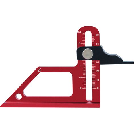 Jauge De Hauteur - Pour Scie À Table - Réglable Et Graduée - Pour Mesure De Profondeur De Lame - 1 Pièce (1/5)