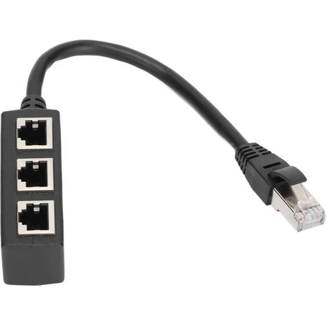 Câble RJ45 3 Ports - Diviseur Ethernet Haute Vitesse avec Cordon 1m pour Réseau Maison (1/5)
