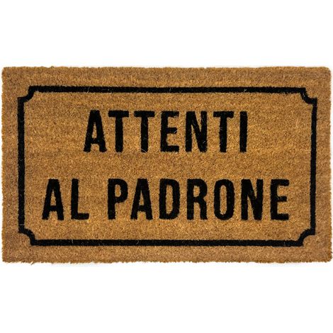 Zerbino Entrata Ingresso Casa Antiscivolo Cocco Allegro Attenti Al Padrone (1/4)