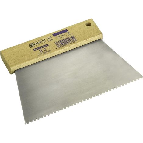 Connex Zahnspachtel 180 mm Zahnung fein 1,8 x 1,65 mm Fliesenwerkzeug
