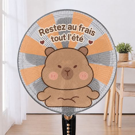 Housse filet de protection pour ventilateur motif Capybara 40-50 cm réf 6861 100 g – Livraison gratuite
