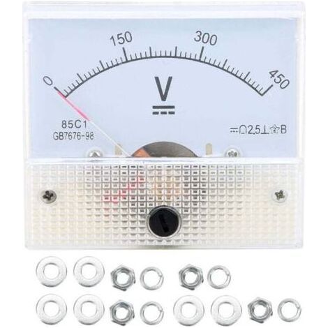 85C1 Analoges Voltmeter, DC-Voltmeter, Voltmeter, DC-Messgerät 0-450V (1/4)