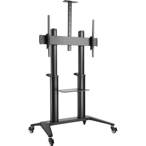 Mobiler Stand-Trolley Schwarz