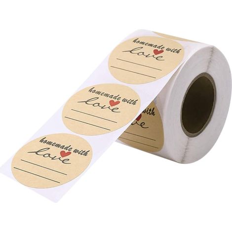 rondes autocollantes en papier ornées de lettres originales (1/5)