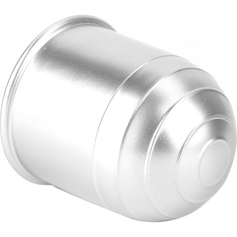 Cache-crochet de boule d'attelage en plastique chromé, protection universelle pour remorque (1/3)
