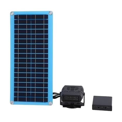 Solar Greenhouse Heater, Solar Panel Fast Heating, 30W Greenhouse Heater, Adjustable Solar Heater with Monocrystalline Solar Panel for Pet House (1/5)