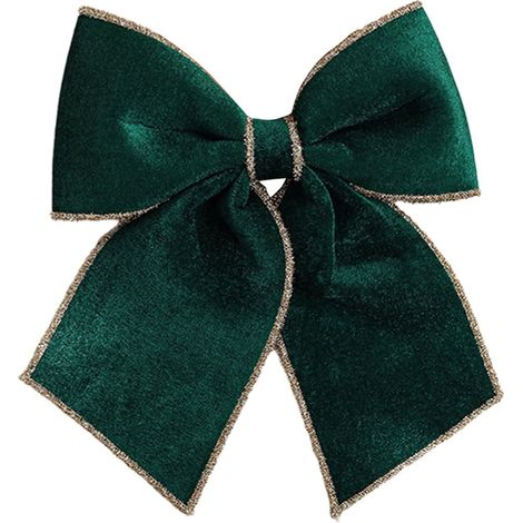 Ribbon Bow - Velours Flocké Ornement de Décoration pour Arbre de Noël Arch de Mariage et Décor de Fête - 25 x 30 cm - 1 Pièce