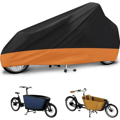 Lastenrad Abdeckung wasserdicht 285cm, 600D Oxford, orange (1/5)