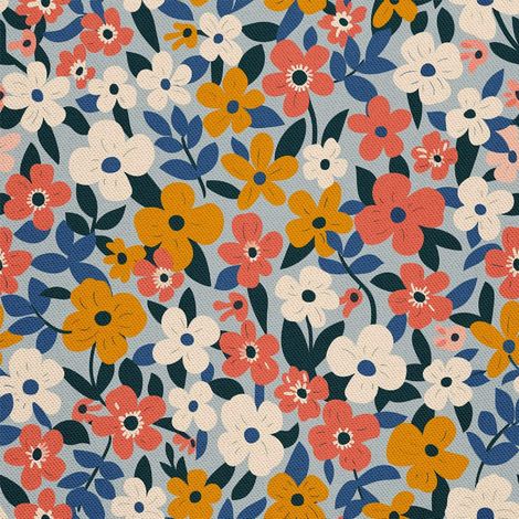 Tela decorativa para exteriores Oxford - Motivo floral I DX5252 (1/5)