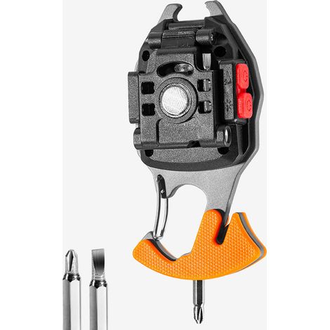 Multifunktionale Schlüsselanhängerleuchte, 3 Leuchtmodi, wasserdicht, leicht, tragbar, Zigarettenanzünderstecker, LED-Arbeitsleuchte (1/4)