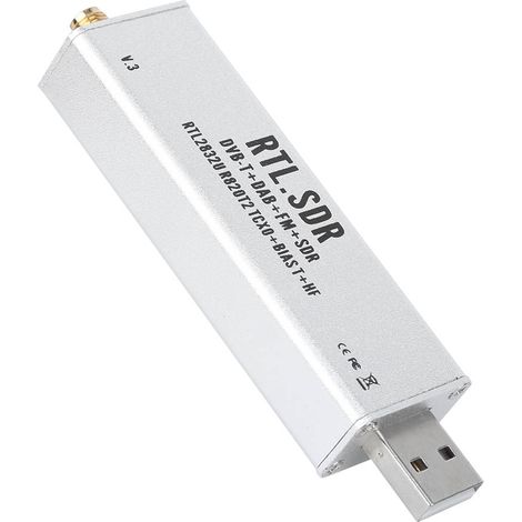 Récepteur SDR RTL-SDR Bande Complète 0,1MHz-1,7GHz Radio Communication Système pour PC XP/Win10/Android (1/5)