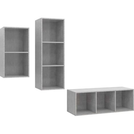 Maison Exclusive - Set de muebles de salón 3 pzas madera ingenier (1/5)