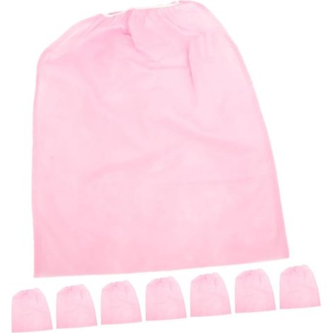 Lot De 8 Jupes De Bain De Salon Épaisses En Tissu Non Tissé Rose, Peignoir à Usage Unique Pour Femmes, Enveloppements Corporels En Institut De Beauté Et Sauna, Taille Unique (1/5)
