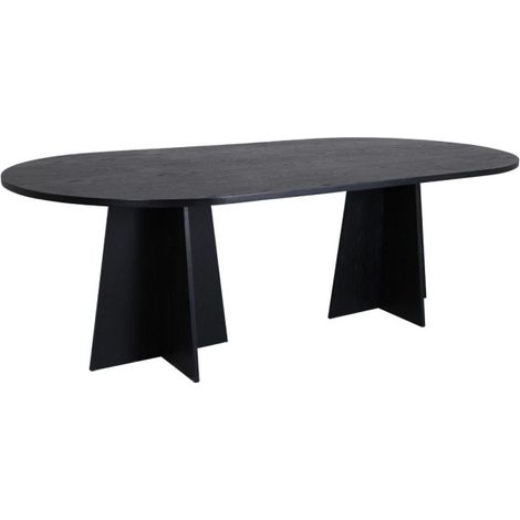 Table à Manger Design "Bootcut" 230cm Noir (1/5)