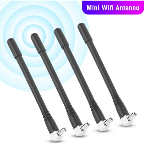 4 Antennes Externes Wifi TS9 pour Améliorer Signal 3G/4G - Lot de 4 Antennes Compatibles Carte Réseau Y404 (1/4)